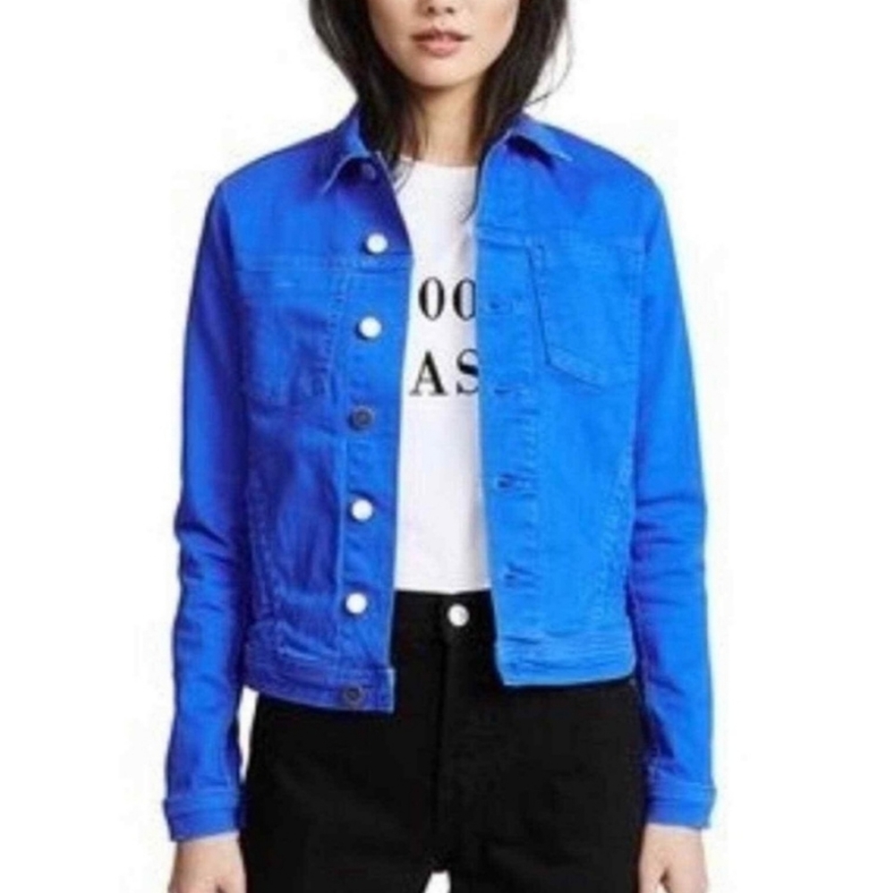 L'AGENCE BLUE DENIM JACKET SZ XS
